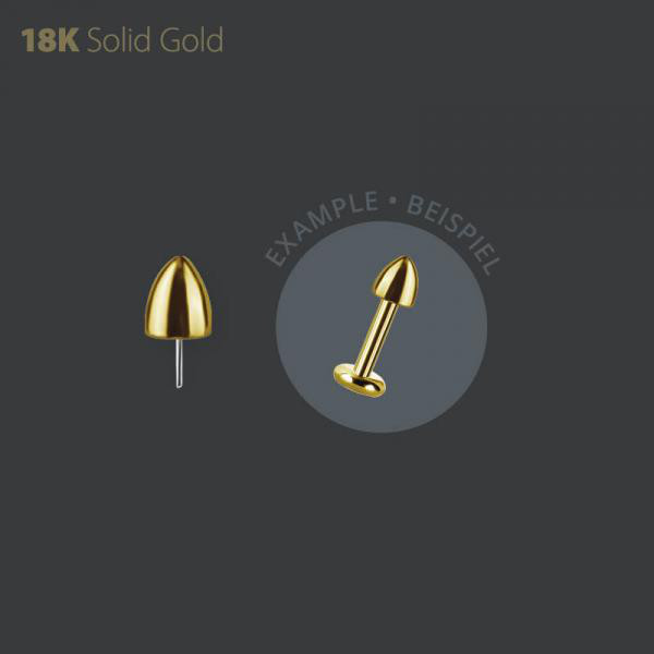 18K GOLD THREADLESS SPIKE ATTACHMENT