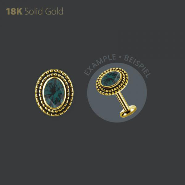 18K GOLD INTERNAL MICRO ATTACHMENT SET W. PREMIUM NANO GEMS