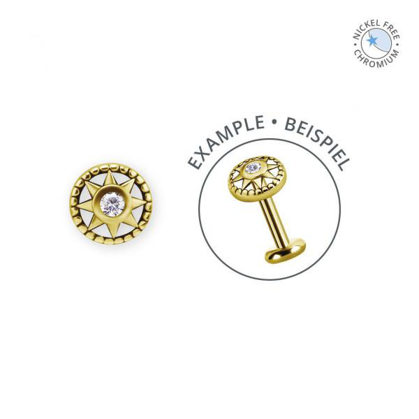 18K GOLD PVD CoCr NF INTERNAL MICRO ATTACHMENT SET W. PREMIUM ZIRCONIA