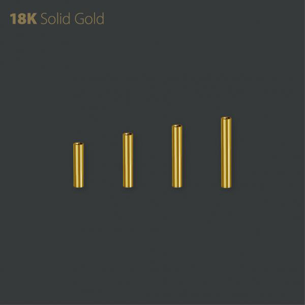 18K GOLD INTERNAL THREADED MICRO BARBELL PIN (FOR 0.8MM INTERNAL)