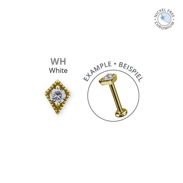 18K GOLD PVD CoCr NF INTERNAL MICRO KITE ATTACHMENT SET W. PREMIUM ZIRCONIA