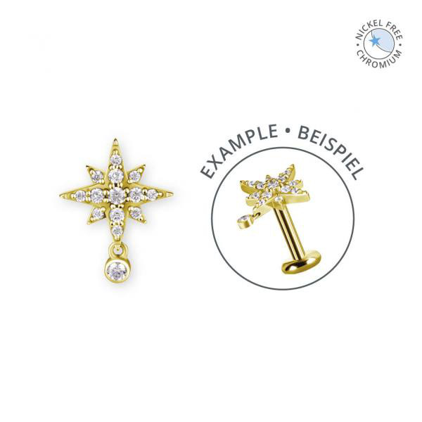 18K GOLD PVD CoCr NF INTERNAL MICRO ATTACHMENT SET W. PREMIUM ZIRCONIA