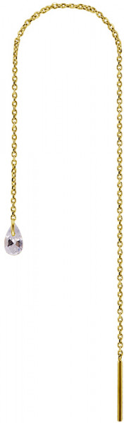 24K GOLD PVD SS316L THREADERS (11CM) WITH CUBIC ZIRCONIA