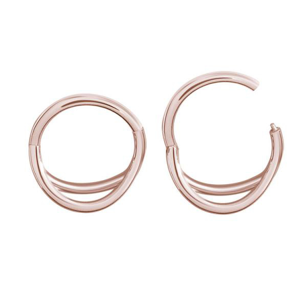 ROSE GOLD PVD SS316L HINGED RING (DOUBLE)