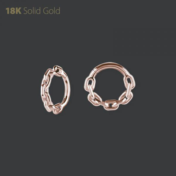 18K ROSE GOLD HINGED SEGMENT RING