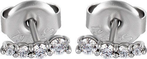 SS316L CUBIC ZIRCONIA EARSTUDS. RD. CUBIC (PAIR)
