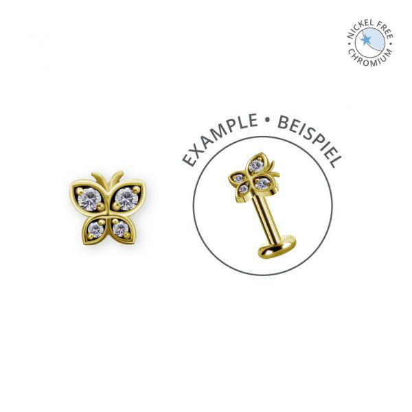 18K GOLD PVD CoCr NF INTERNAL MICRO ATTACHMENT SET W. PREMIUM ZIRCONIA