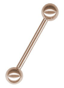 ROSE GOLD PVD SS316L BARBELLS