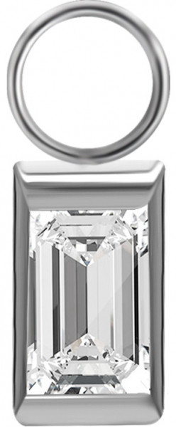 SS316L BAGUTTE CHARM FOR HINGE SEGMENT RING