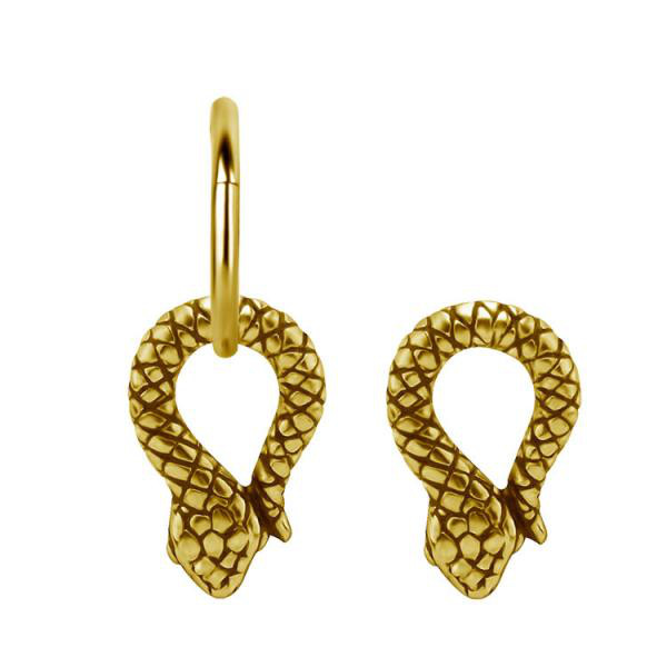 24K GOLD PVD SS316L CHARM FOR HINGED SEGMENT RING