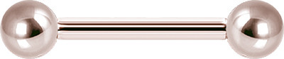 ROSE GOLD PVD TITANIUM BARBELLS