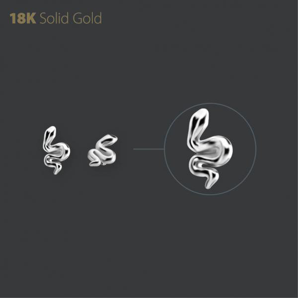 18K WHITE GOLD SNAKE MICRO ATTACHMENT