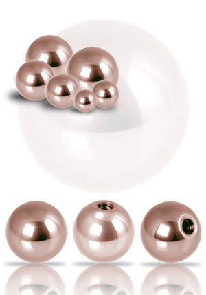 ROSE GOLD PVD TITANIUM 5MM BALLS