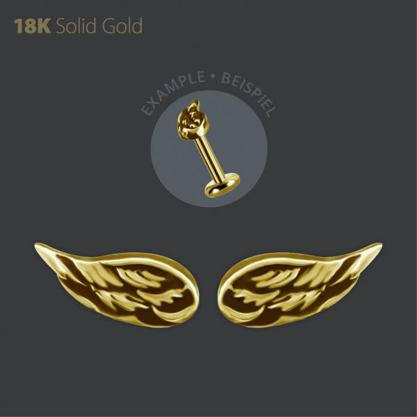 18K GOLD THREADLESS WING ATTACHMENT