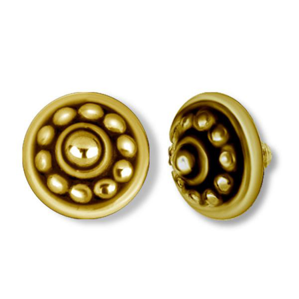 24K GOLD PVD SS316L MICRO ATTACHMENT (TRIBAL)