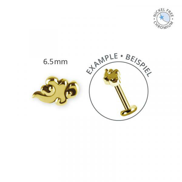 18K GOLD PVD CoCr NF INTERNAL MICRO CLOULD ATTACHMENTS