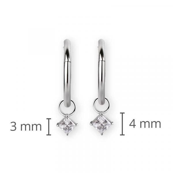 SS316L CHARM FOR HINGED SEGMENT RING (SQUARE)