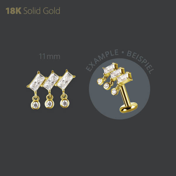 18K GOLD INTERNAL MICRO ATTACHMENT SET W. PREMIUM ZIRCONIA