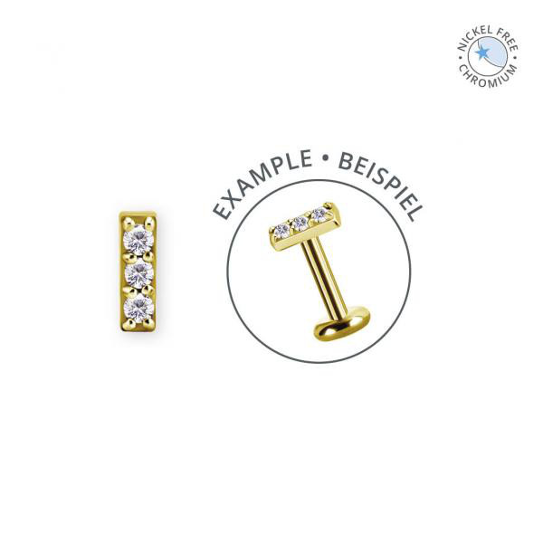 18K GOLD PVD CoCr NF INTERNAL MICRO ATTACHMENT SET W. PREMIUM ZIRCONIA