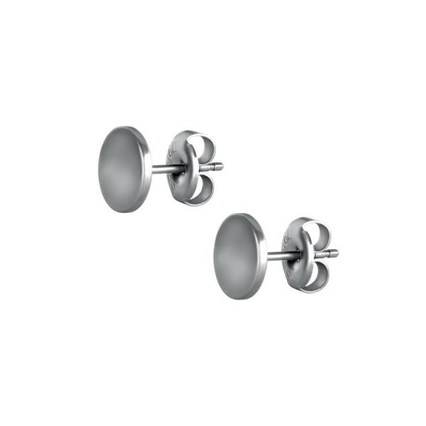 SS316L PLAIN DISC EAR STUDS (PAIR)