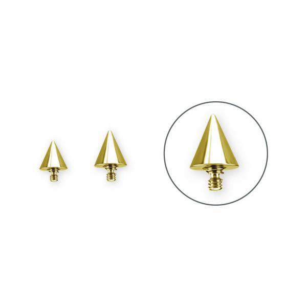 24K GOLD PVD TITANIUM INTERNAL SPIKE ATTACHMENT