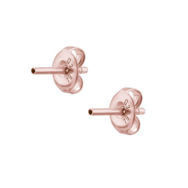 ROSEGOLD PVD SS316L INTERNAL EARSTUD PIN BY PAIR (0.8mm INT.)