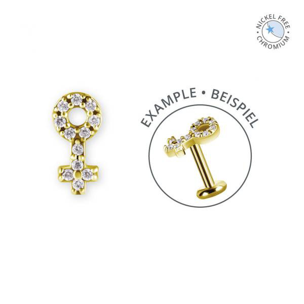 18K GOLD PVD CoCr NF INTERNAL MICRO ATTACHMENT SET W. PREMIUM ZIRCONIA