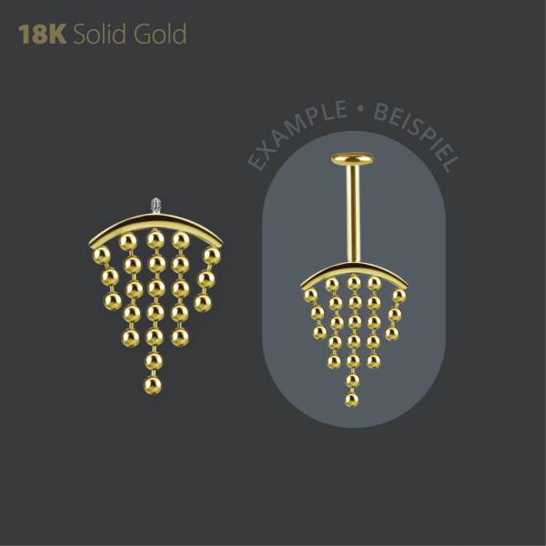 18K GOLD INTERNAL VERTICAL HELIX MICRO ATTACHMENT