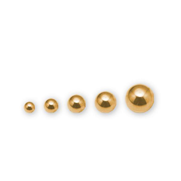 24K GOLD PVD SS316L 3MM BALLS