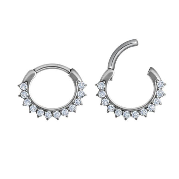 SS316L JEWELLED SEPTUM CLICKER