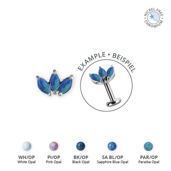 CoCr NF INTERNAL MICRO ATTACHMENTS SET W. LAB CREATED OPALS