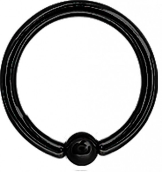 BLACK PVD TITANIUM BALL CLOSURE RINGS