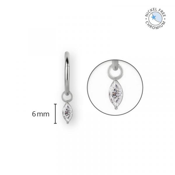 CoCr NF CLICKER CHARM SET W. MARQUISE PREMIUM ZIRCONIA