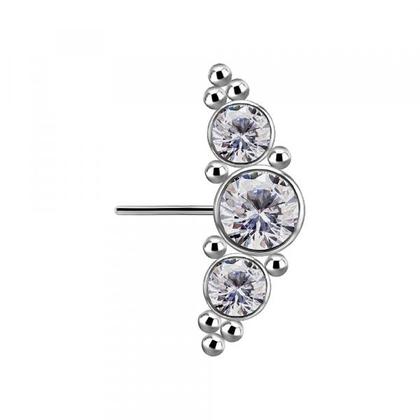 TITANIUM THREADLESS NIPPLE CLUSTER ATT. SET W. PREMIUM ZIRCONIA