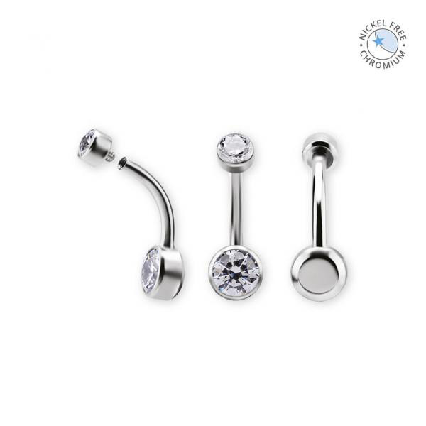 CoCr PVD INTERNALLY THREADED TITANIUM BANANAS SET W.PREMIUM ZIRCONIA