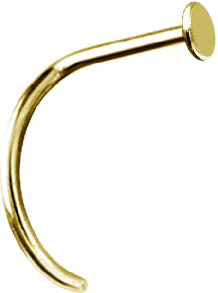 24K GOLD PVD SS316L CURVED NOSESTUDS DISC