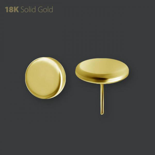 18K GOLD THREADLESS DISC ATTACHMENT