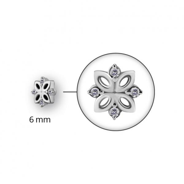 SS316L MICRO FLOWER ATTACHMENT SET W. PREMIUM ZIRCONIA
