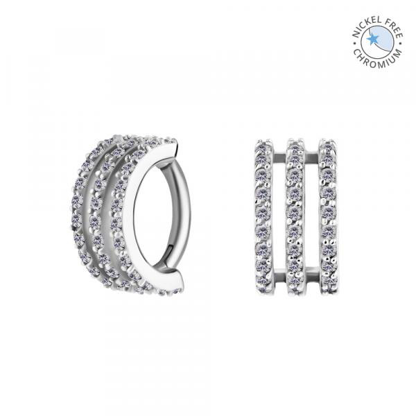 CoCr NF ROOK OVAL HINGED CLICKERS SET W. PREMIUM ZIRCONIA