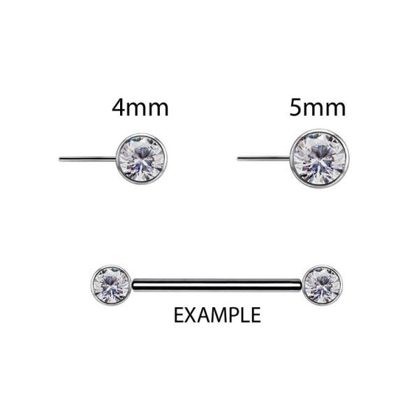 TITANIUM THREADLESS NIPPLE DISC ATT.SET W. PREMIUM ZIRCONIA