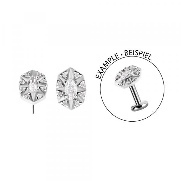 CoCr NF THREADLESS OCTAGON ATTACHMENT SET W. PREMIUM ZIRCONIA