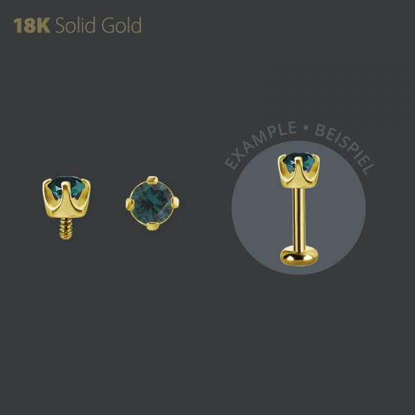 18K GOLD INTERNAL MICRO ATTACHMENT SET W. PREMIUM NANO GEMS