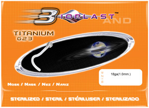 STERELIZED BIOPLAST JEWELLED TITANIUM NOSESTUDS