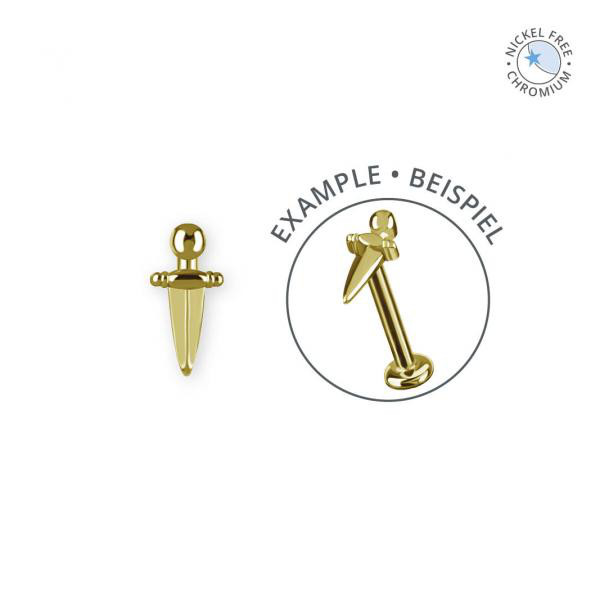 18K GOLD PVD CoCr NF INTERNAL MICRO DAGGER ATTACHMENT