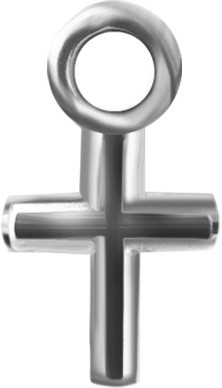 SS316L CROSS CHARM FOR HINGE SEGMENT RING