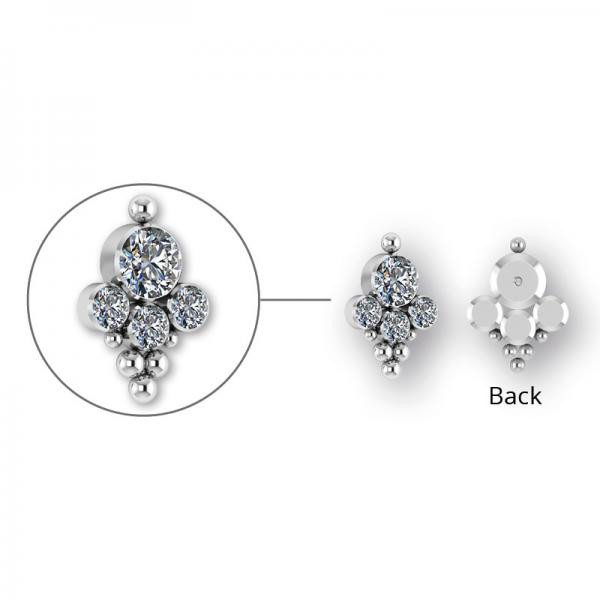 TITANIUM CLUSTER INTERNAL MICRO ATTACHMENT SET W. PREMIUM ZIRCONIA