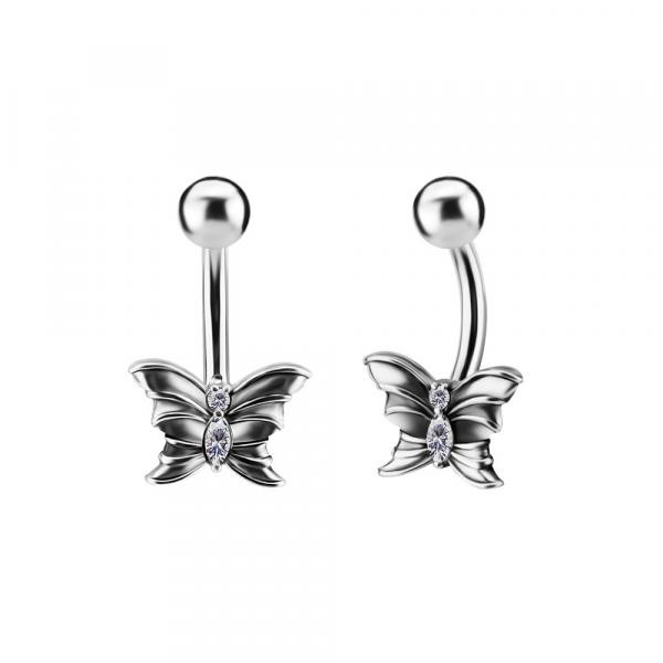 SS316L BANANA SET W. PREMIUM ZIRCONIA