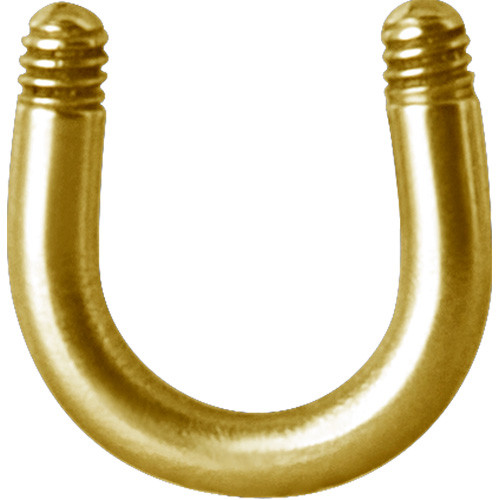 24K GOLD PVD SS316L MICRO U SHAPE BARBELL PINS