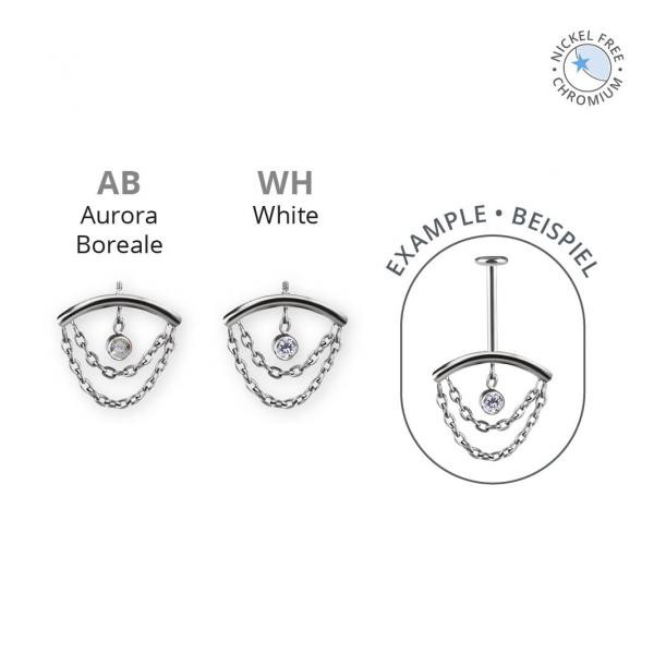 CoCr NF PVD TITANIUM INTERNAL ATTACHMENT FOR VERTICAL HELIX SET W PREMIUM ZIRCONIA