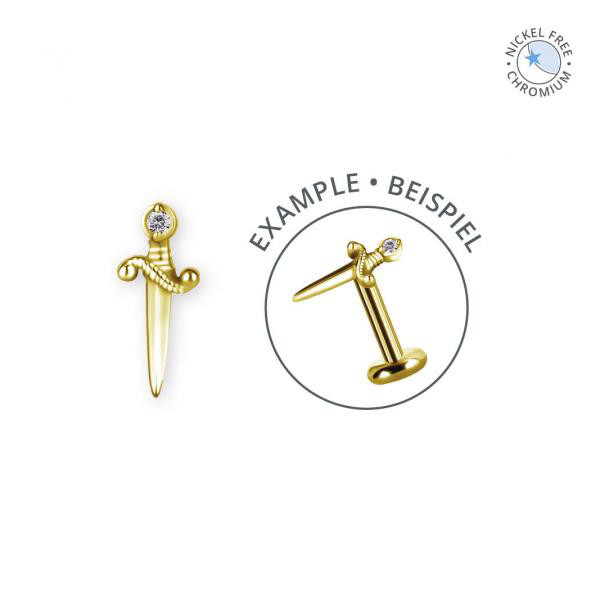 18K GOLD PVD CoCr NF INTERNAL MICRO ATTACHMENT SET W. PREMIUM ZIRCONIA